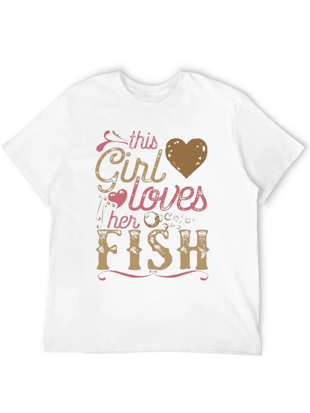 This Girl Loves Her Fish Graphic T-Shirt