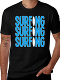 Surfing Graphic Tee - Cool & Casual