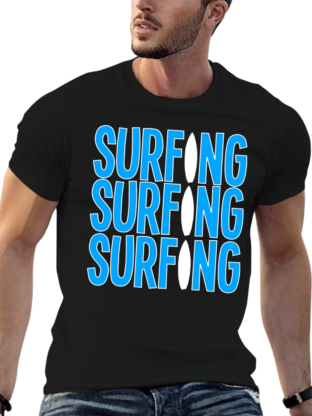 Surfing Graphic Tee - Cool & Casual