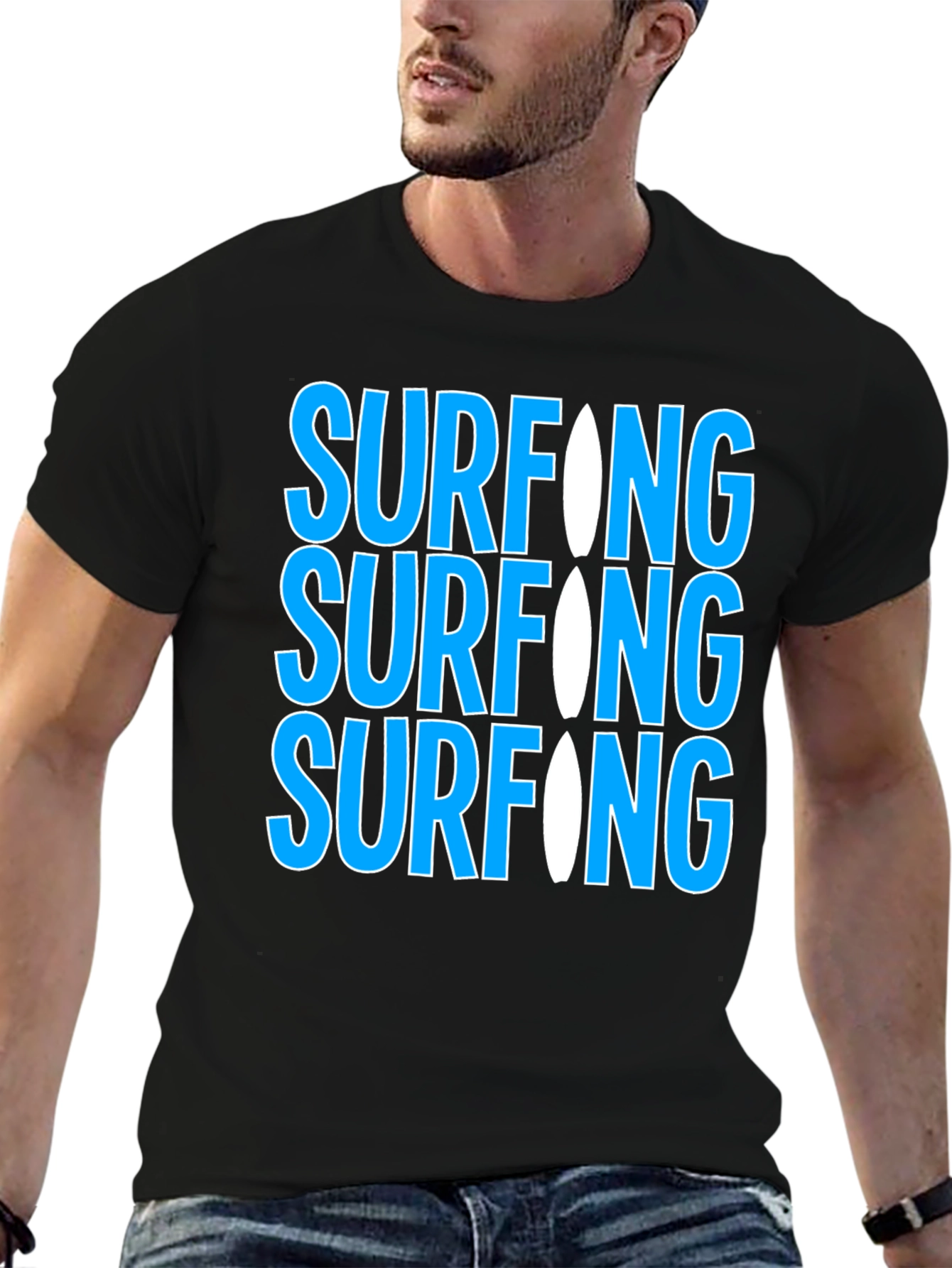Surfing Graphic Tee - Cool & Casual