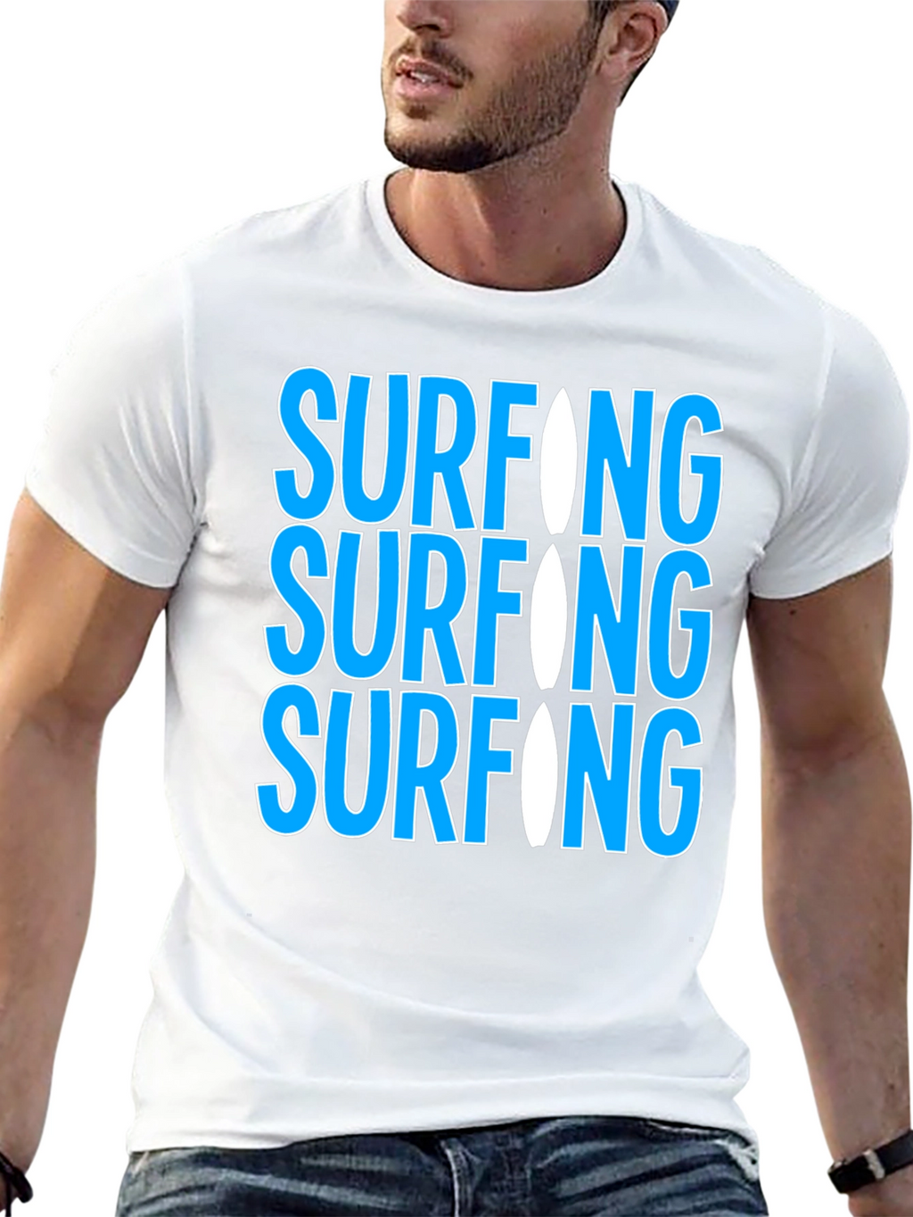 Surfing Graphic Tee - Cool & Casual