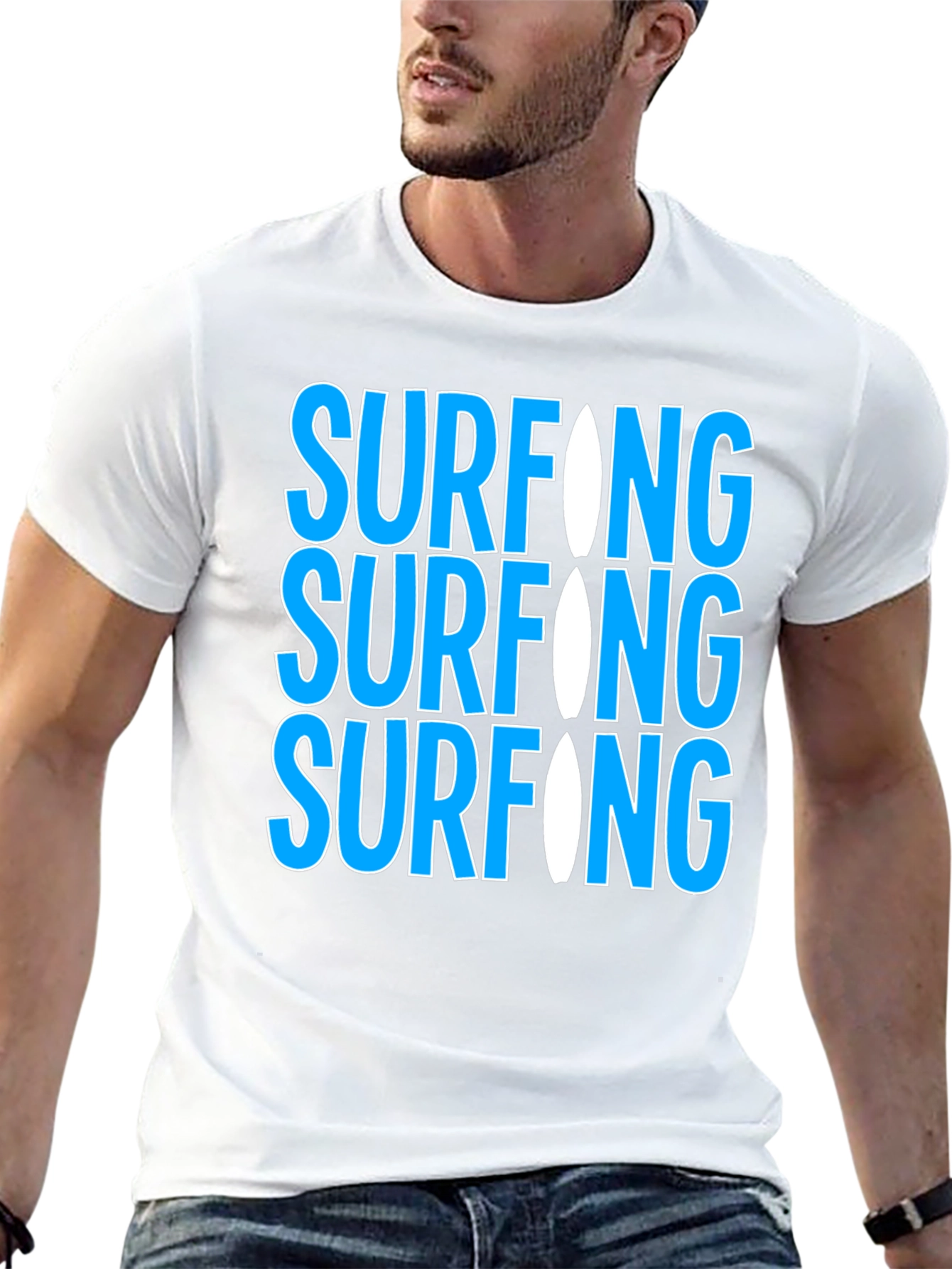 Surfing Graphic Tee - Cool & Casual