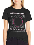 Astronomy Black Hole T-Shirt: Fascinating Love Life