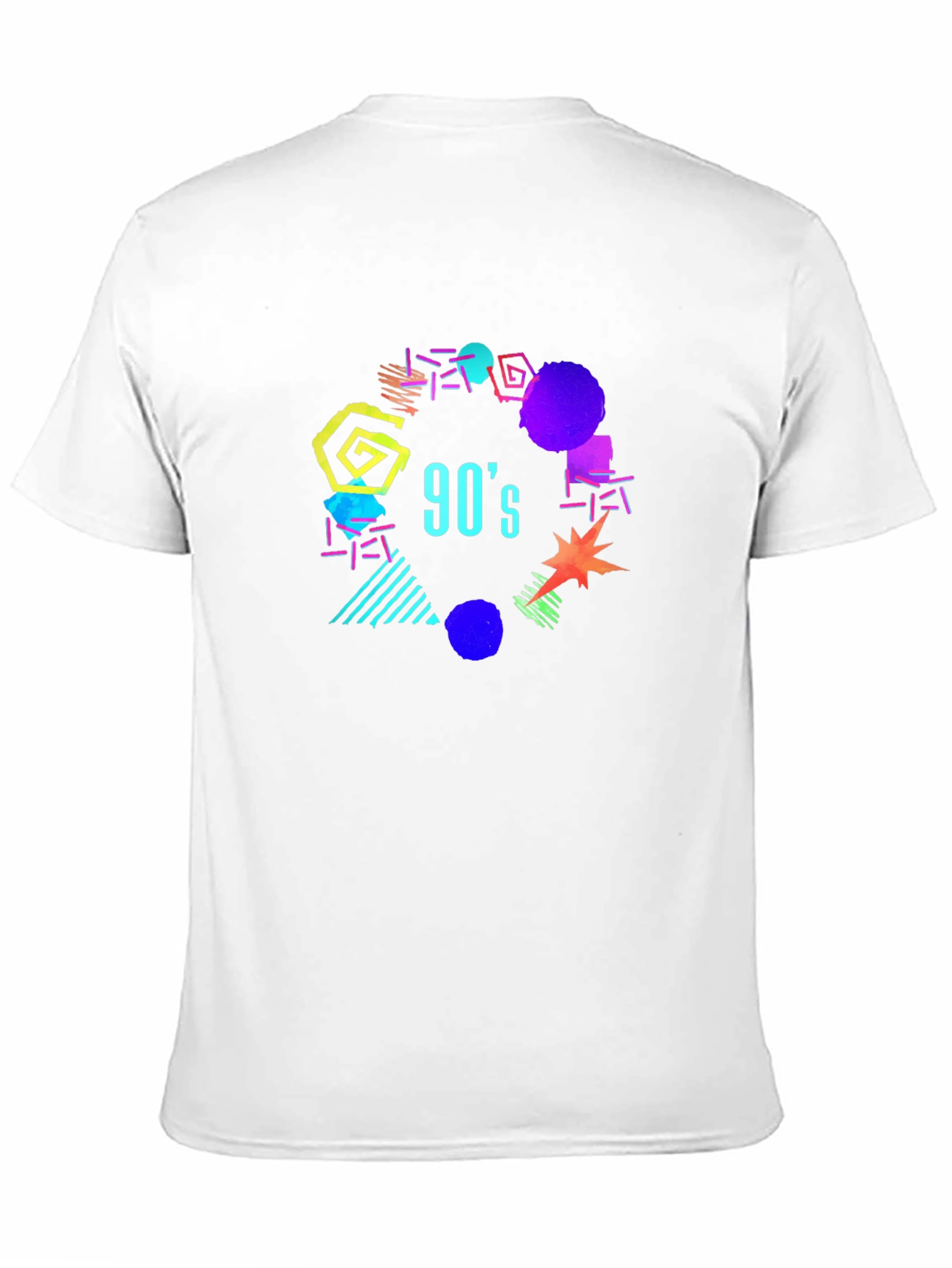 Vibrant 90s Style Graphic T-Shirt