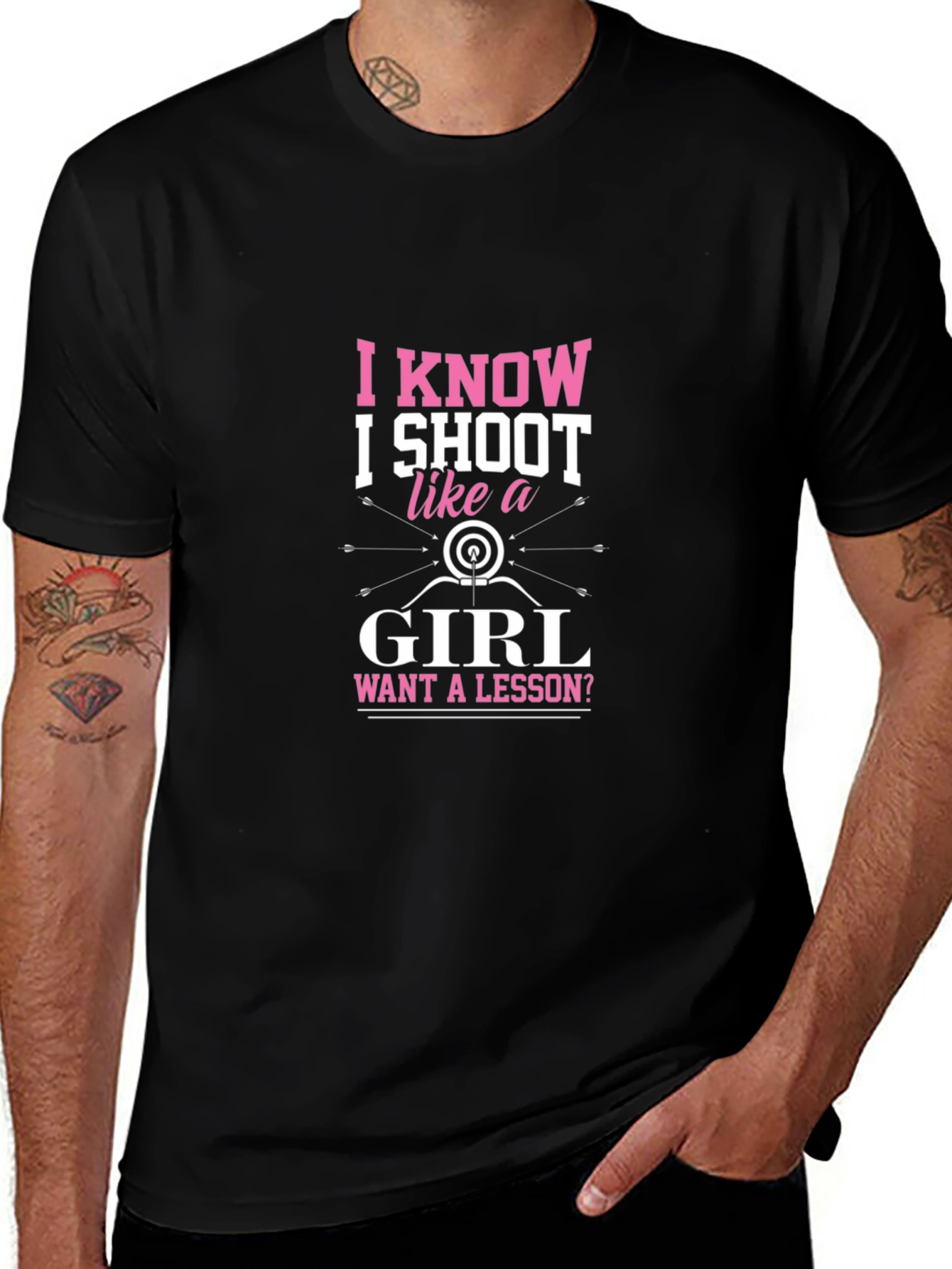 I Know I Shoot Like a Girl T-Shirt - Archery Tee