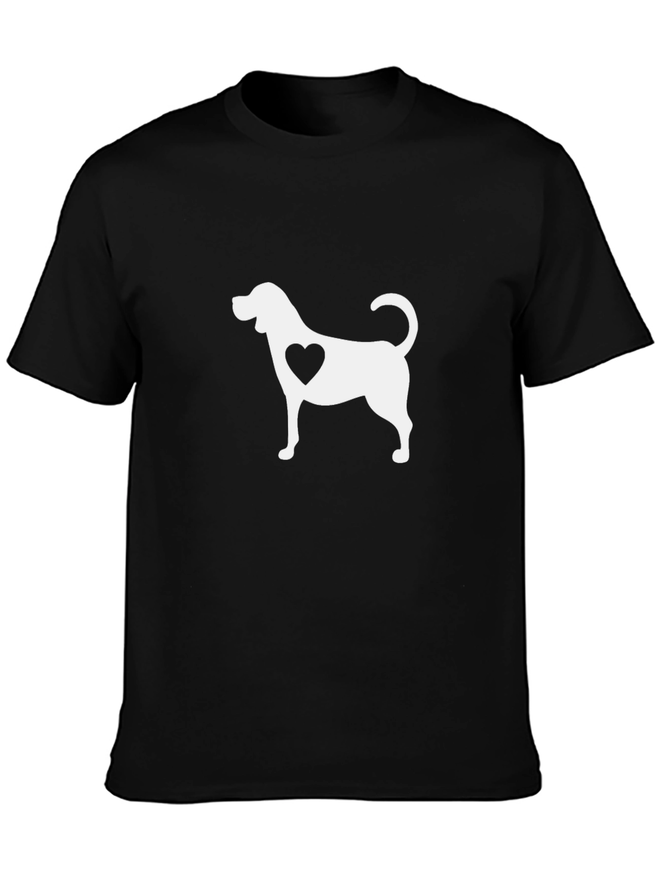 Dog Lover T-Shirt - Heart Silhouette