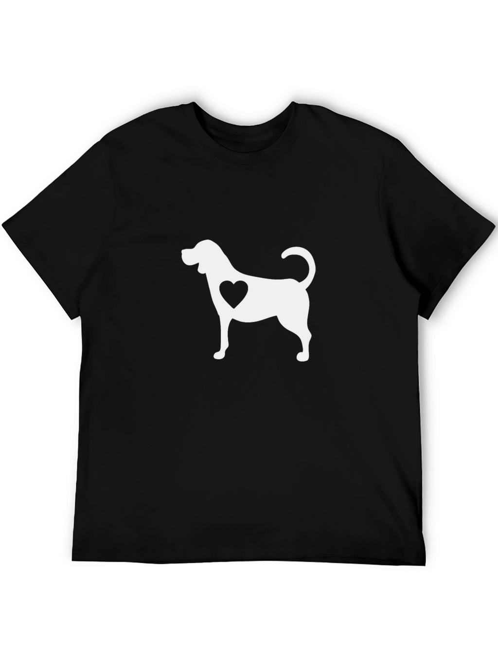 Dog Lover T-Shirt - Heart Silhouette