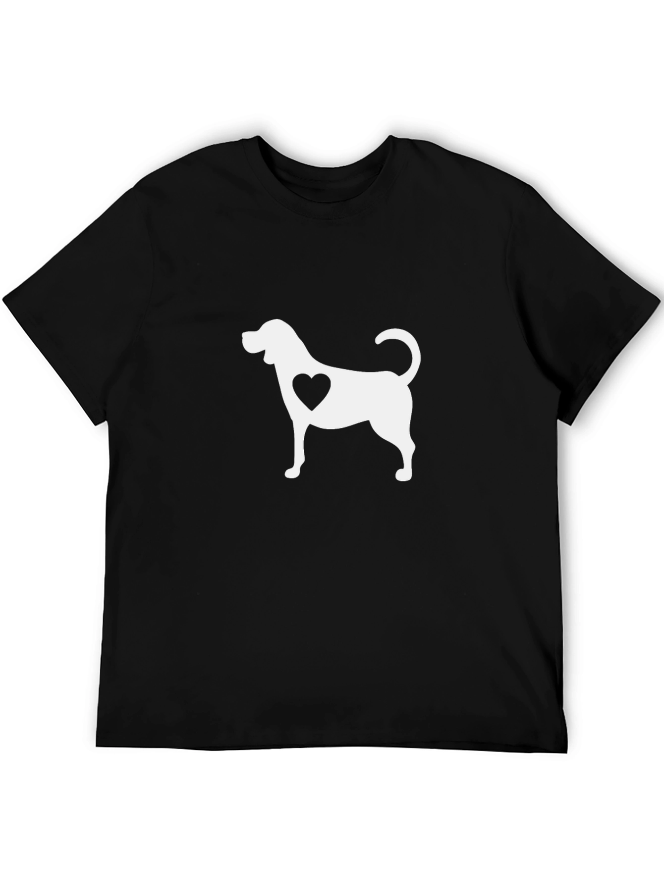 Dog Lover T-Shirt - Heart Silhouette