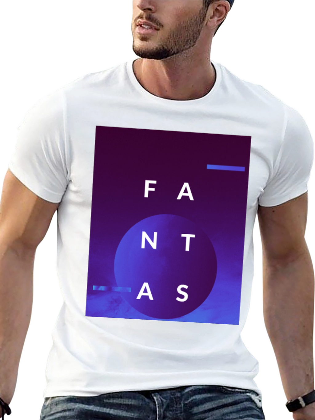 Abstract Fantas Graphic Black T-Shirt