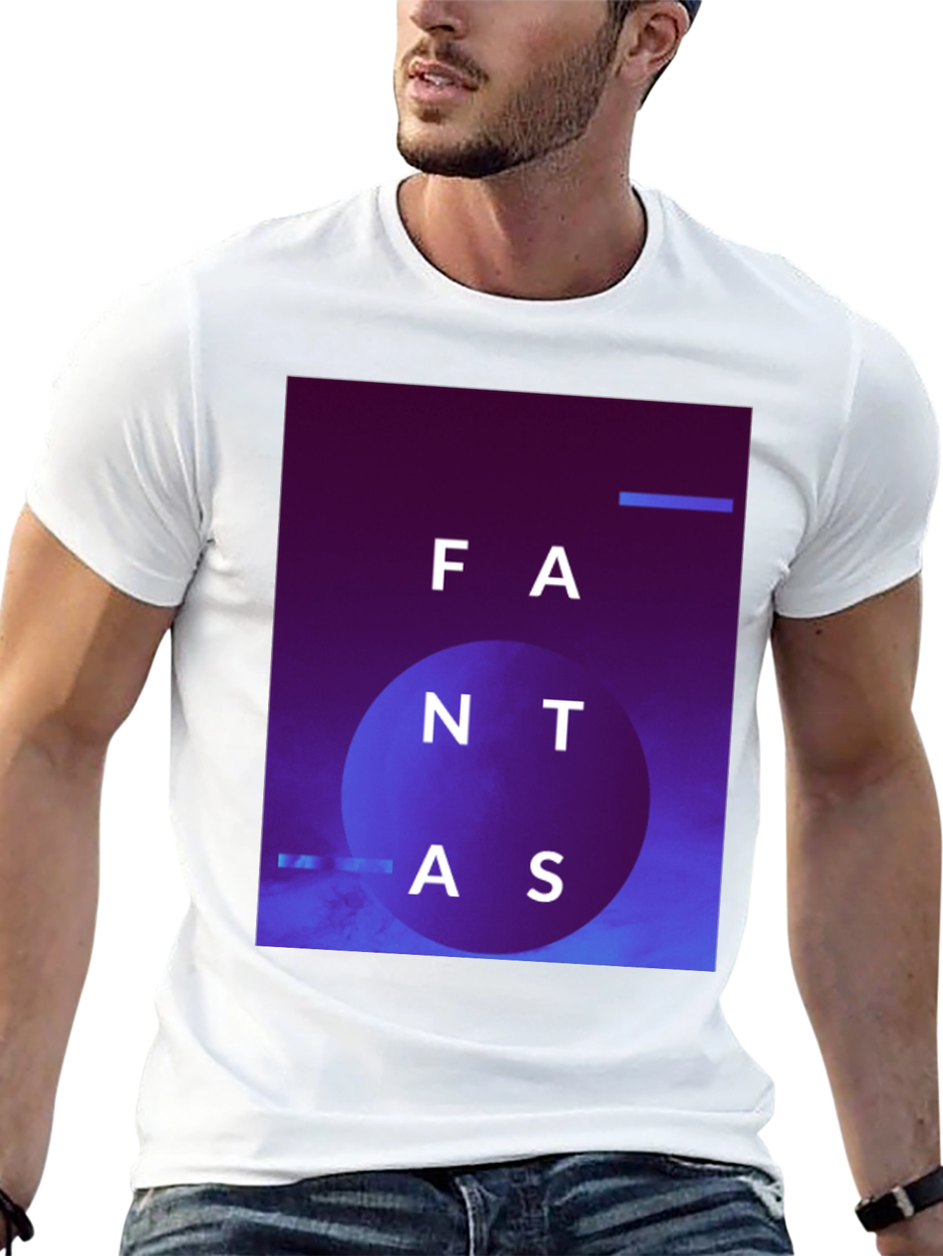 Abstract Fantas Graphic Black T-Shirt