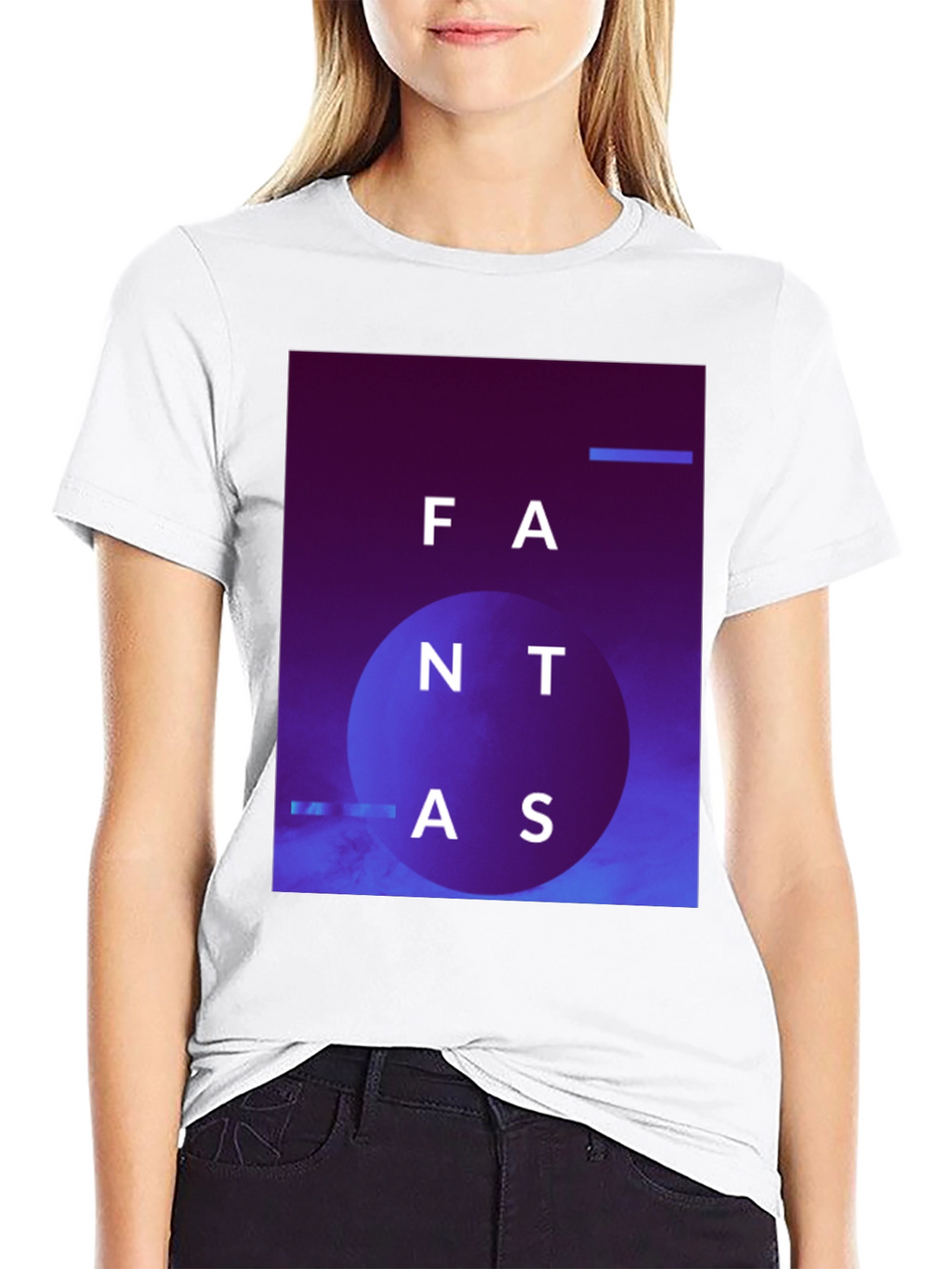 Abstract Fantas Graphic Black T-Shirt
