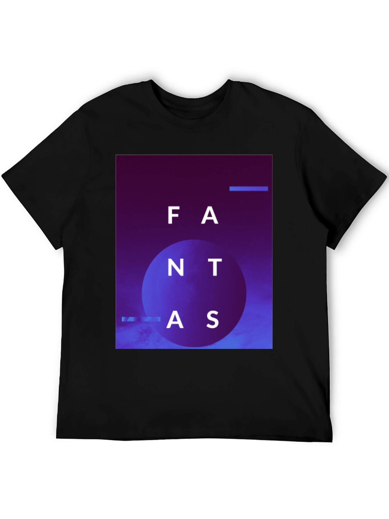 Abstract Fantas Graphic Black T-Shirt