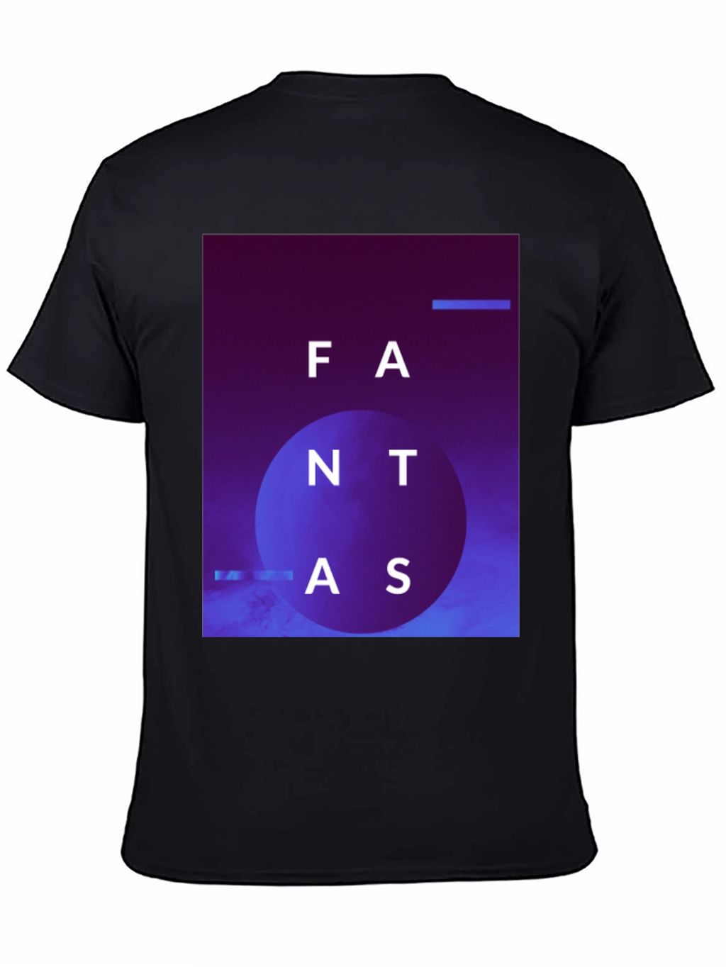 Abstract Fantas Graphic Black T-Shirt