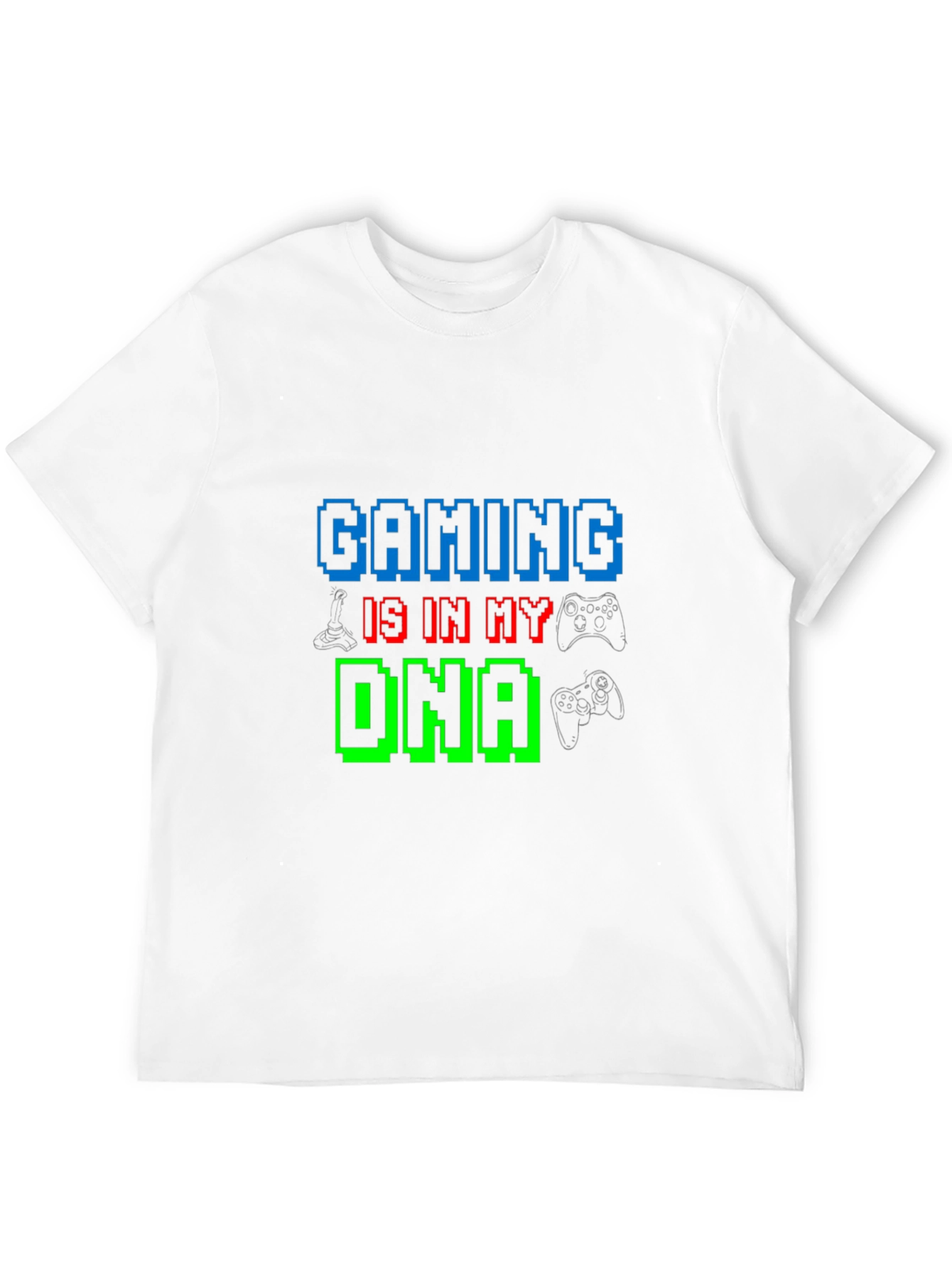 Gaming DNA T-Shirt - Gamer Pixel Tee