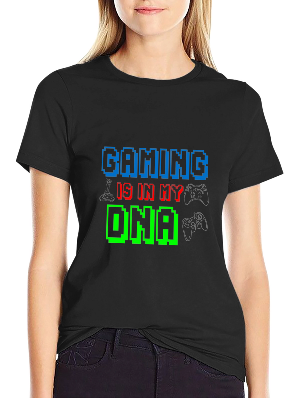 Gaming DNA T-Shirt - Gamer Pixel Tee