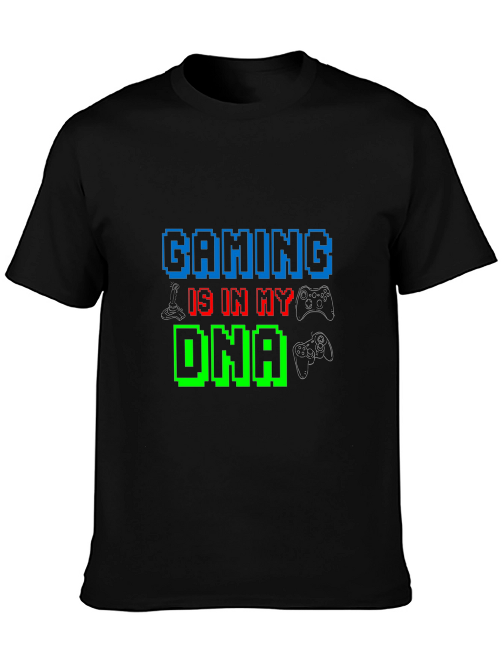 Gaming DNA T-Shirt - Gamer Pixel Tee