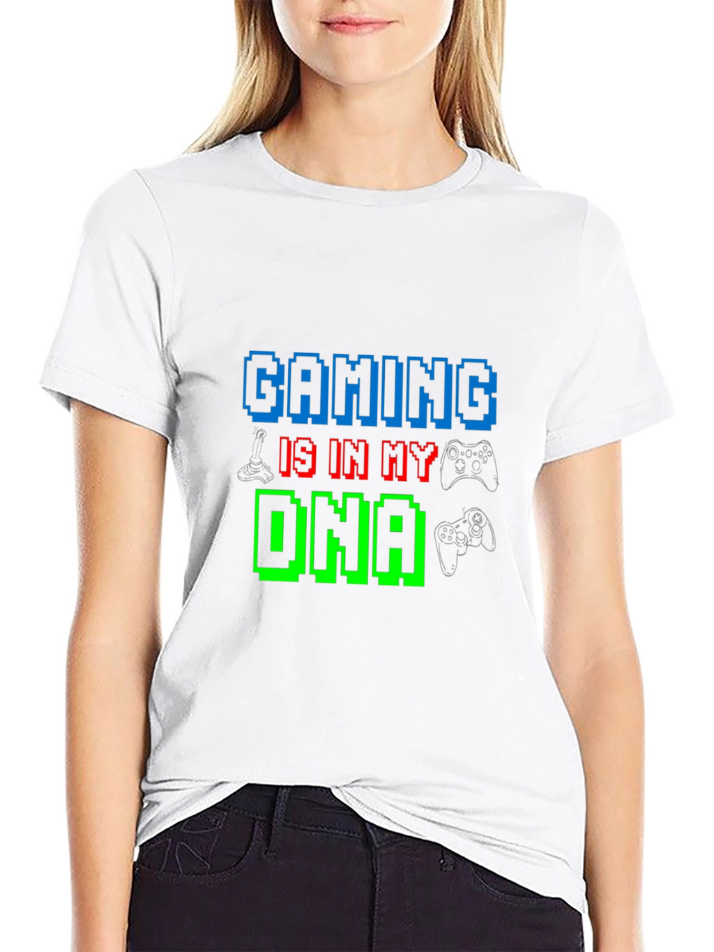 Gaming DNA T-Shirt - Gamer Pixel Tee