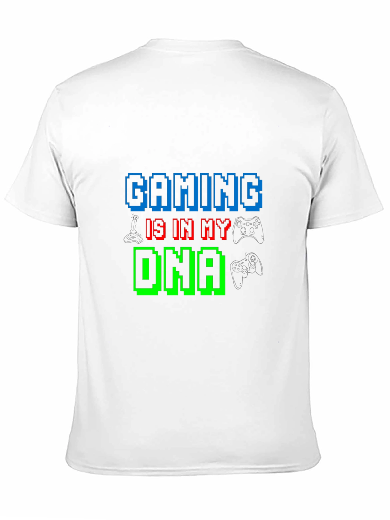 Gaming DNA T-Shirt - Gamer Pixel Tee
