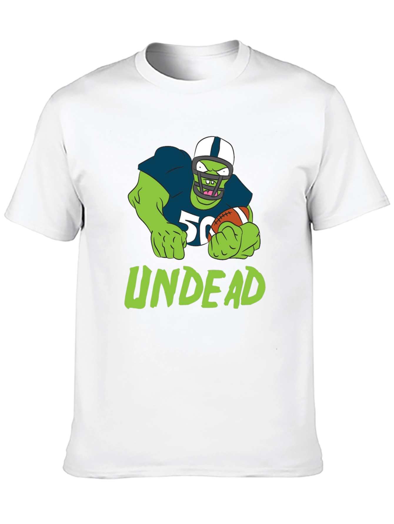 Undead Football T-Shirt - Unique Zombie Sports Tee