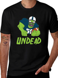 Undead Football T-Shirt - Unique Zombie Sports Tee