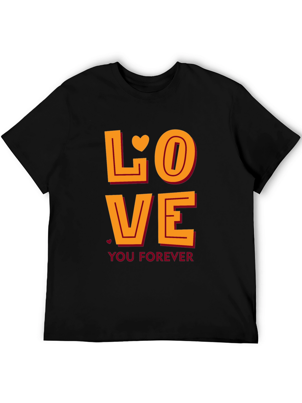 Love You Forever Graphic Tee - Black