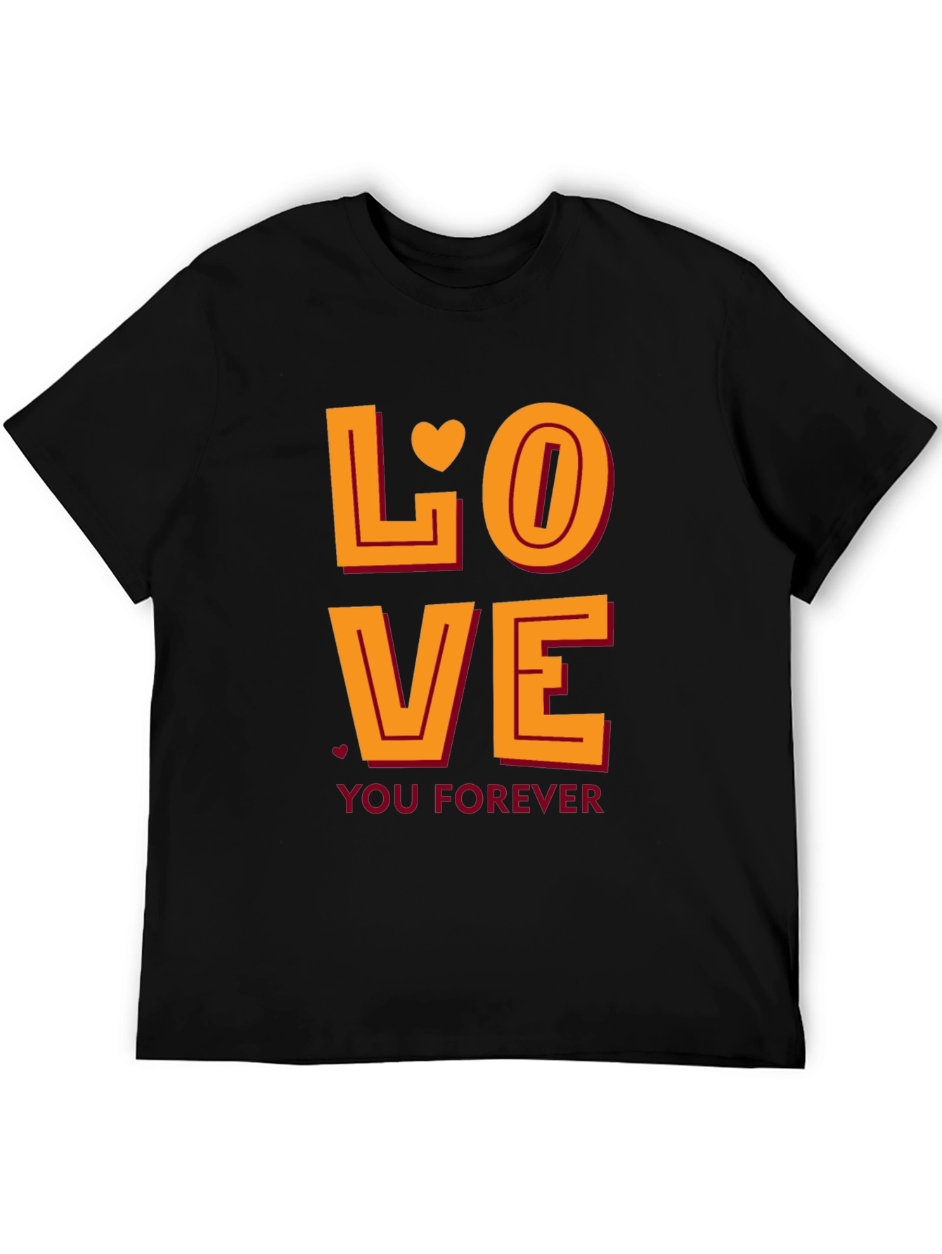 Love You Forever Graphic Tee - Black