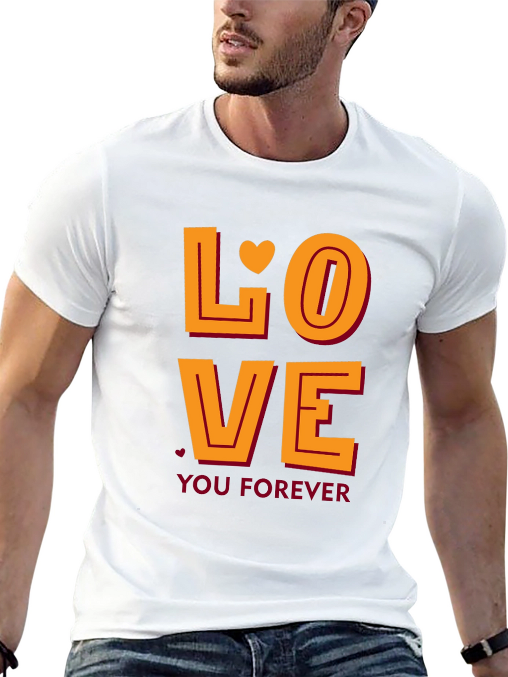 Love You Forever Graphic Tee - Black