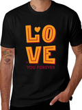 Love You Forever Graphic Tee - Black