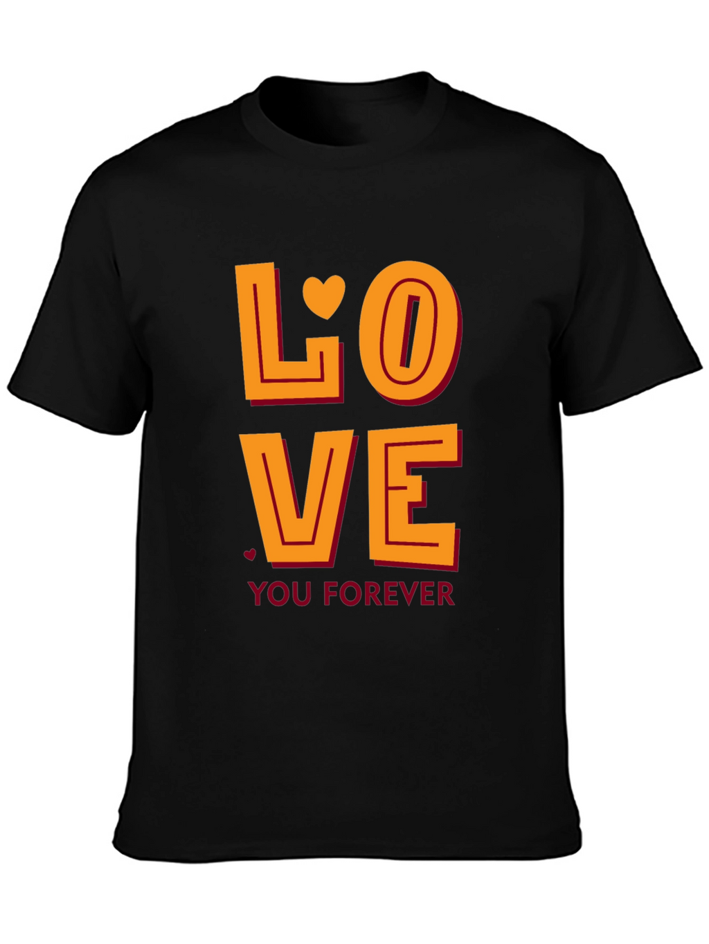 Love You Forever Graphic Tee - Black