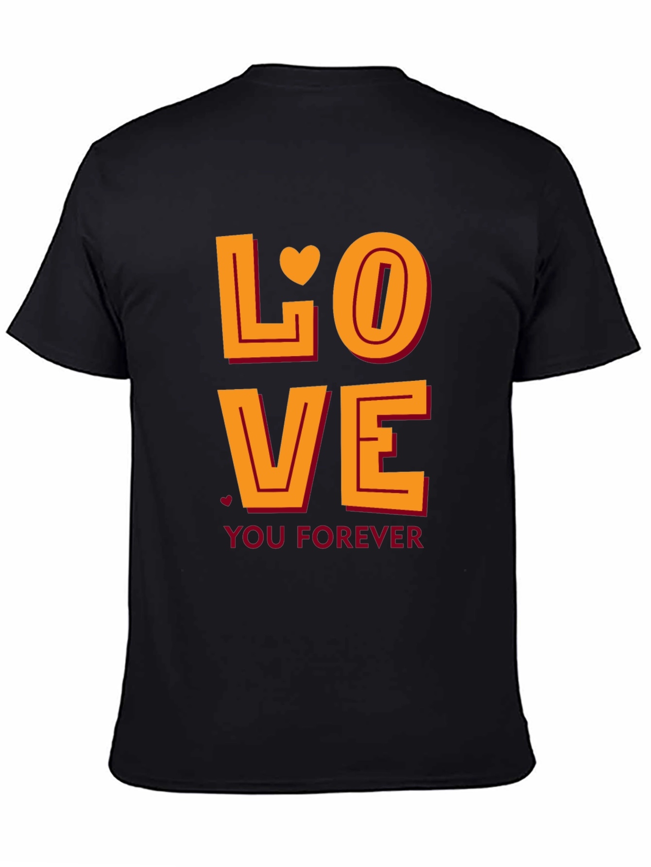 Love You Forever Graphic Tee - Black