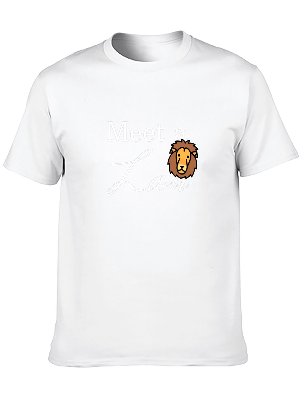 Meet a Lion Graphic Tee - Black