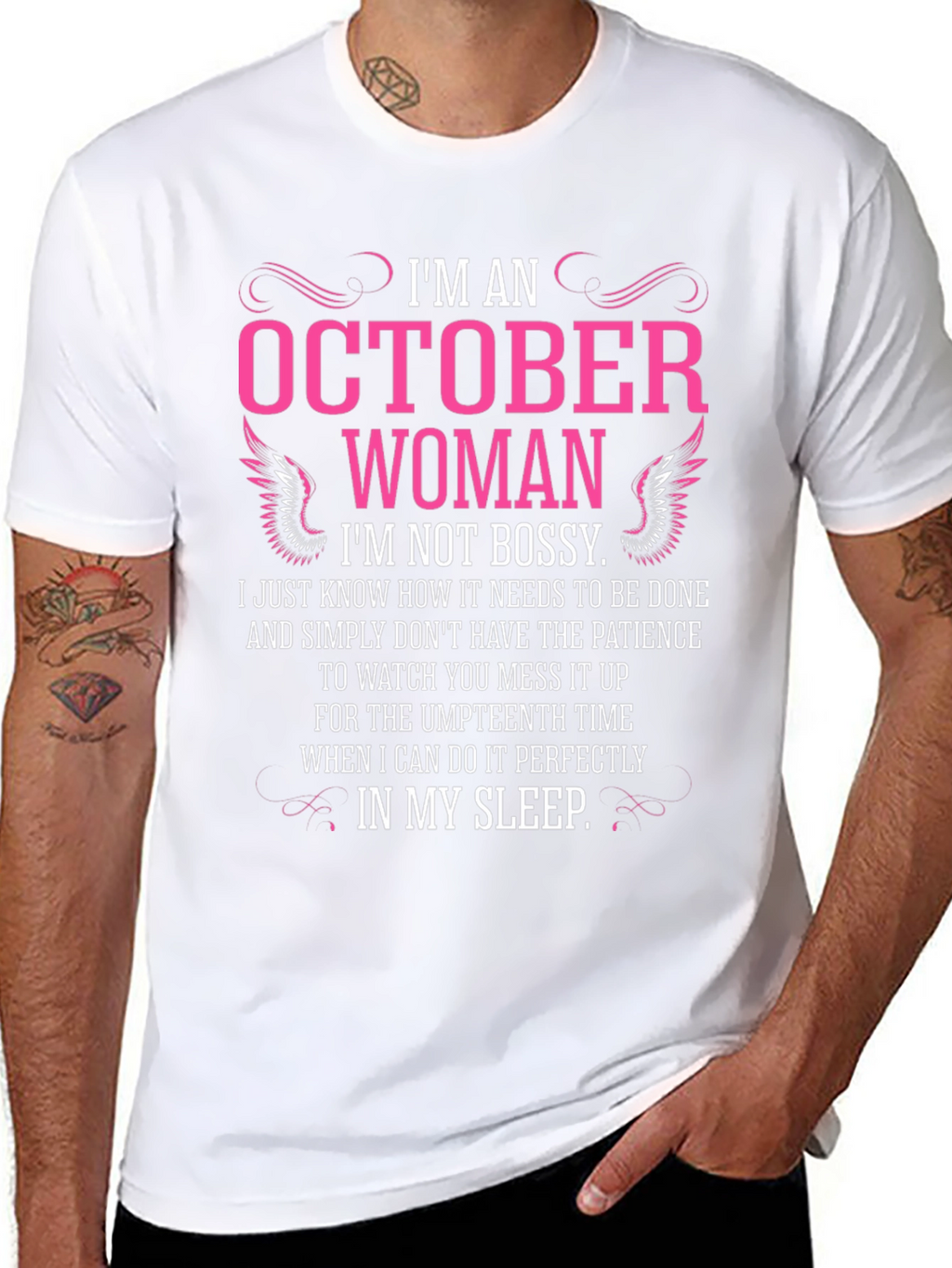 October Woman Graphic T-Shirt - Funny Birthday Gift