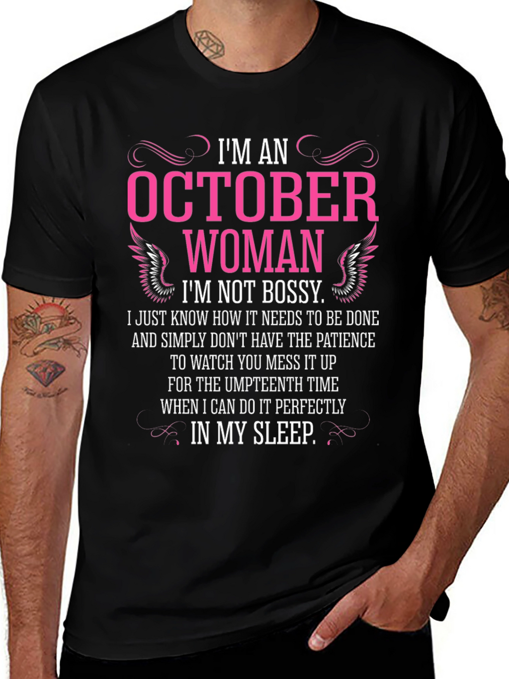 October Woman Graphic T-Shirt - Funny Birthday Gift
