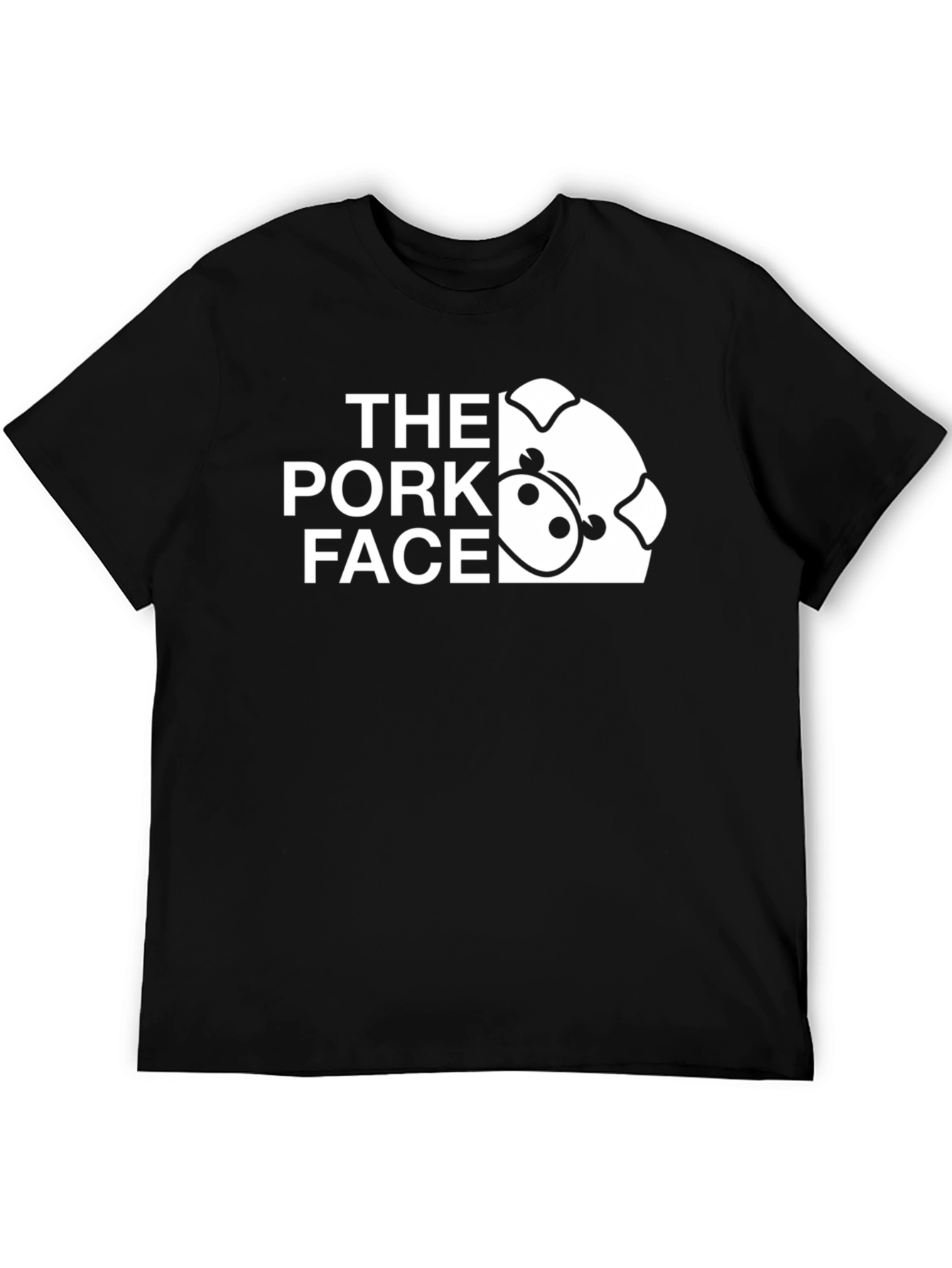 The Pork Face Graphic Tee - Cool Pig Design