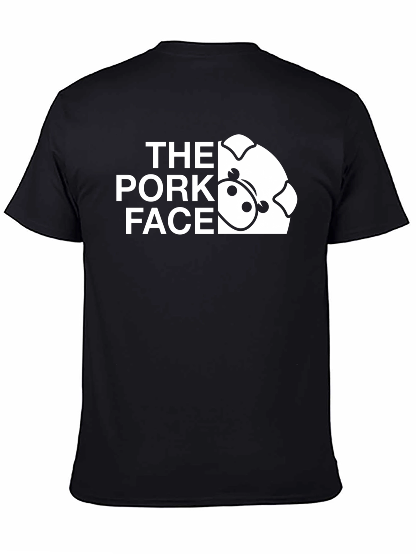 The Pork Face Graphic Tee - Cool Pig Design