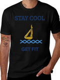 Stay Cool Get Fit T-Shirt - Black