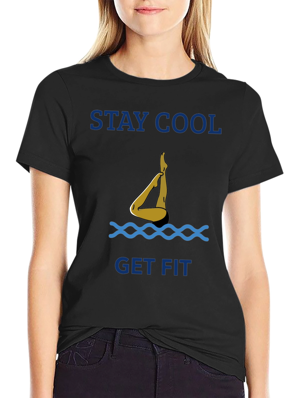 Stay Cool Get Fit T-Shirt - Black