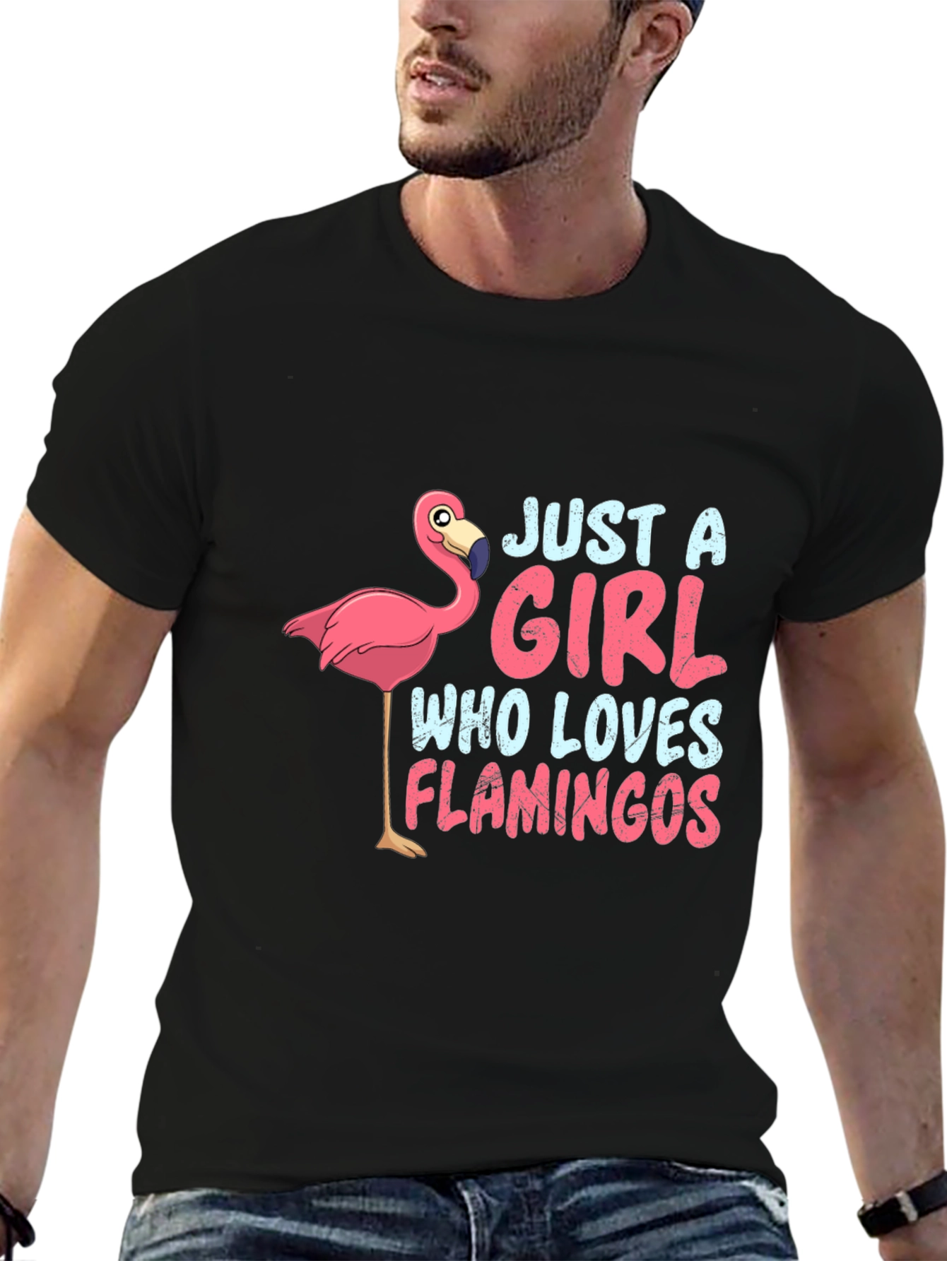 Just a Girl Who Loves Flamingos T-Shirt