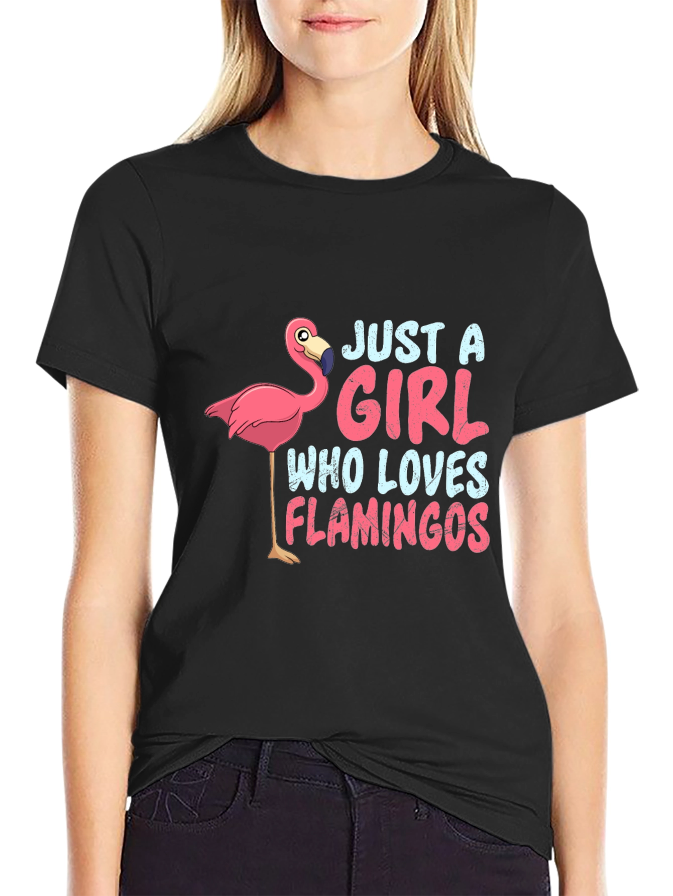 Just a Girl Who Loves Flamingos T-Shirt