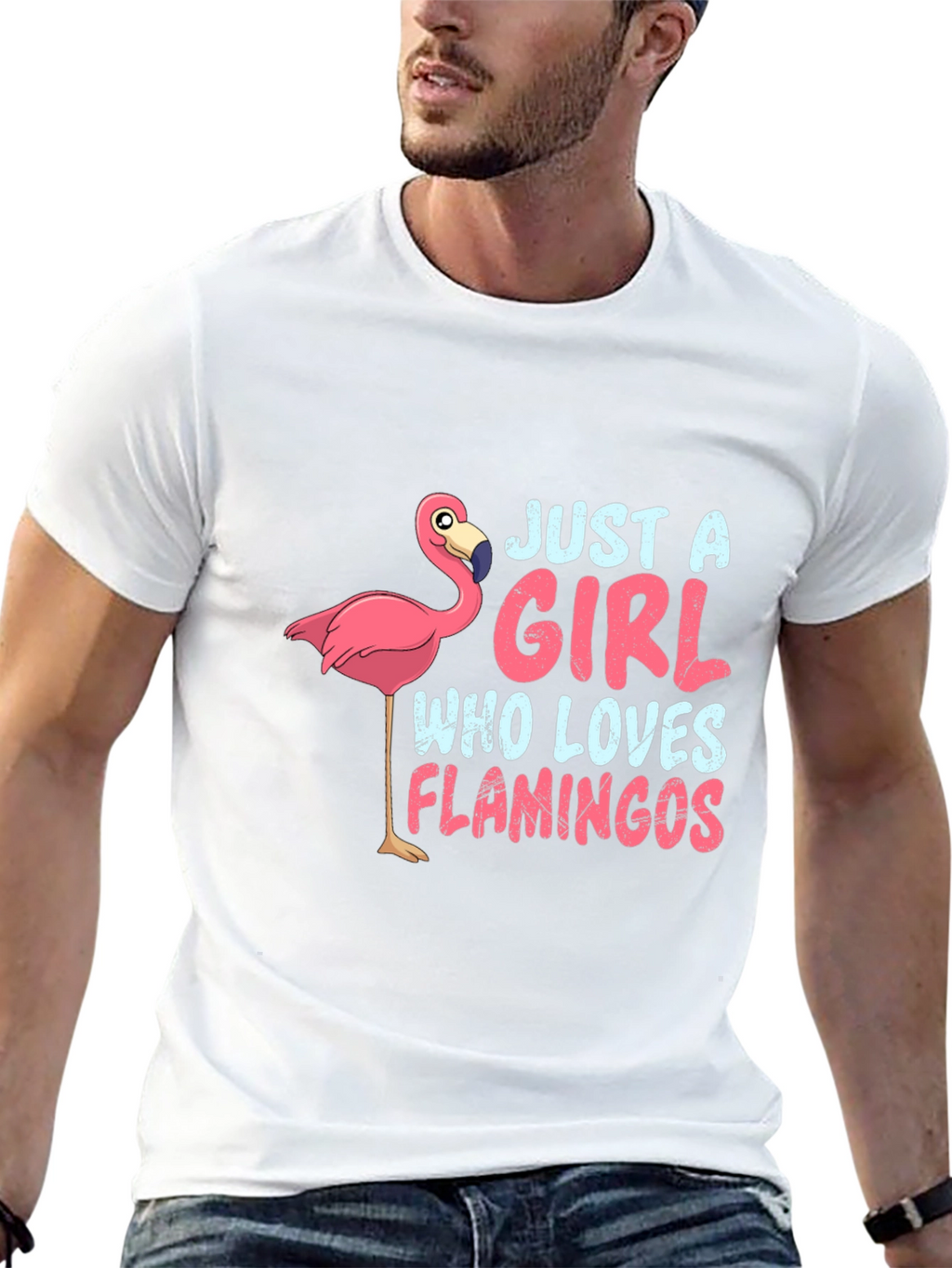 Just a Girl Who Loves Flamingos T-Shirt