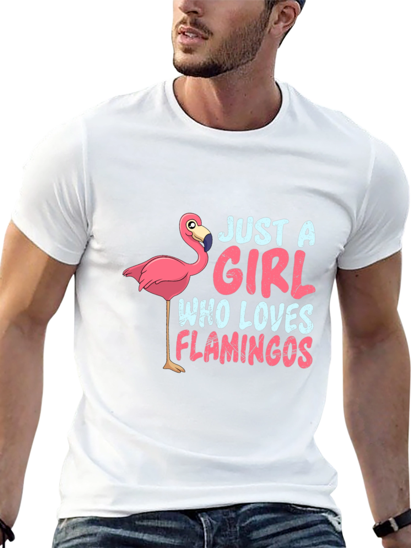 Just a Girl Who Loves Flamingos T-Shirt