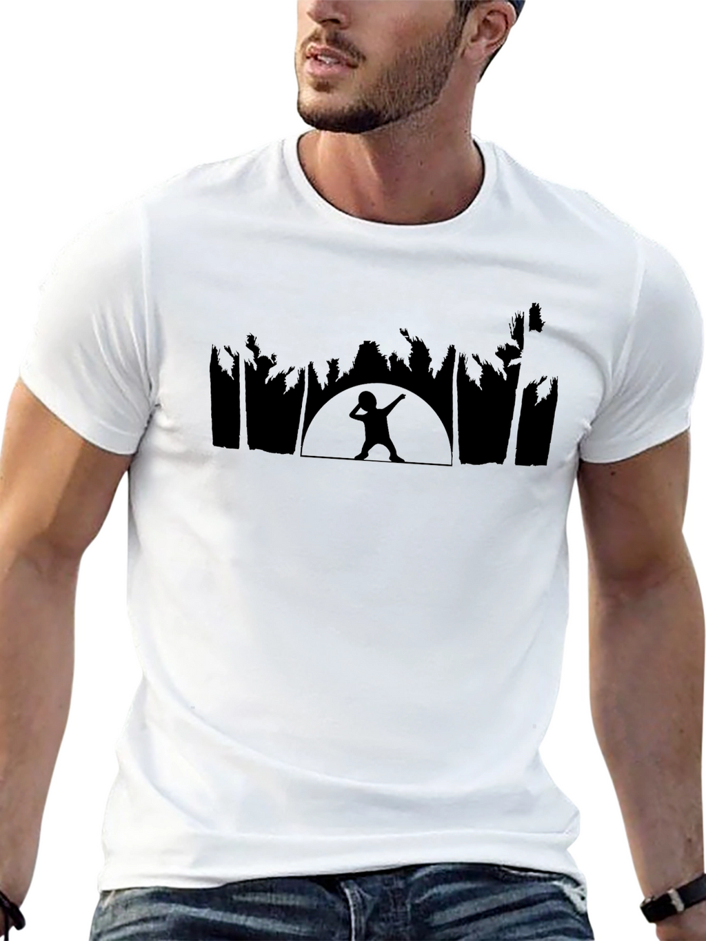Black Dab Silhouette Graphic Tee