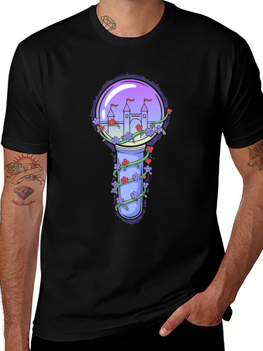 Enchanted Castle in a Jar T-Shirt - Fantasy Design