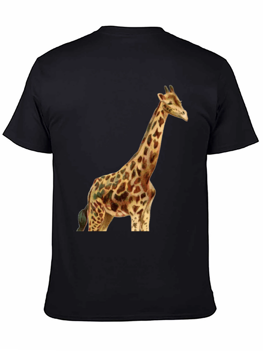 Giraffe Graphic Tee - Stylish Black T-Shirt