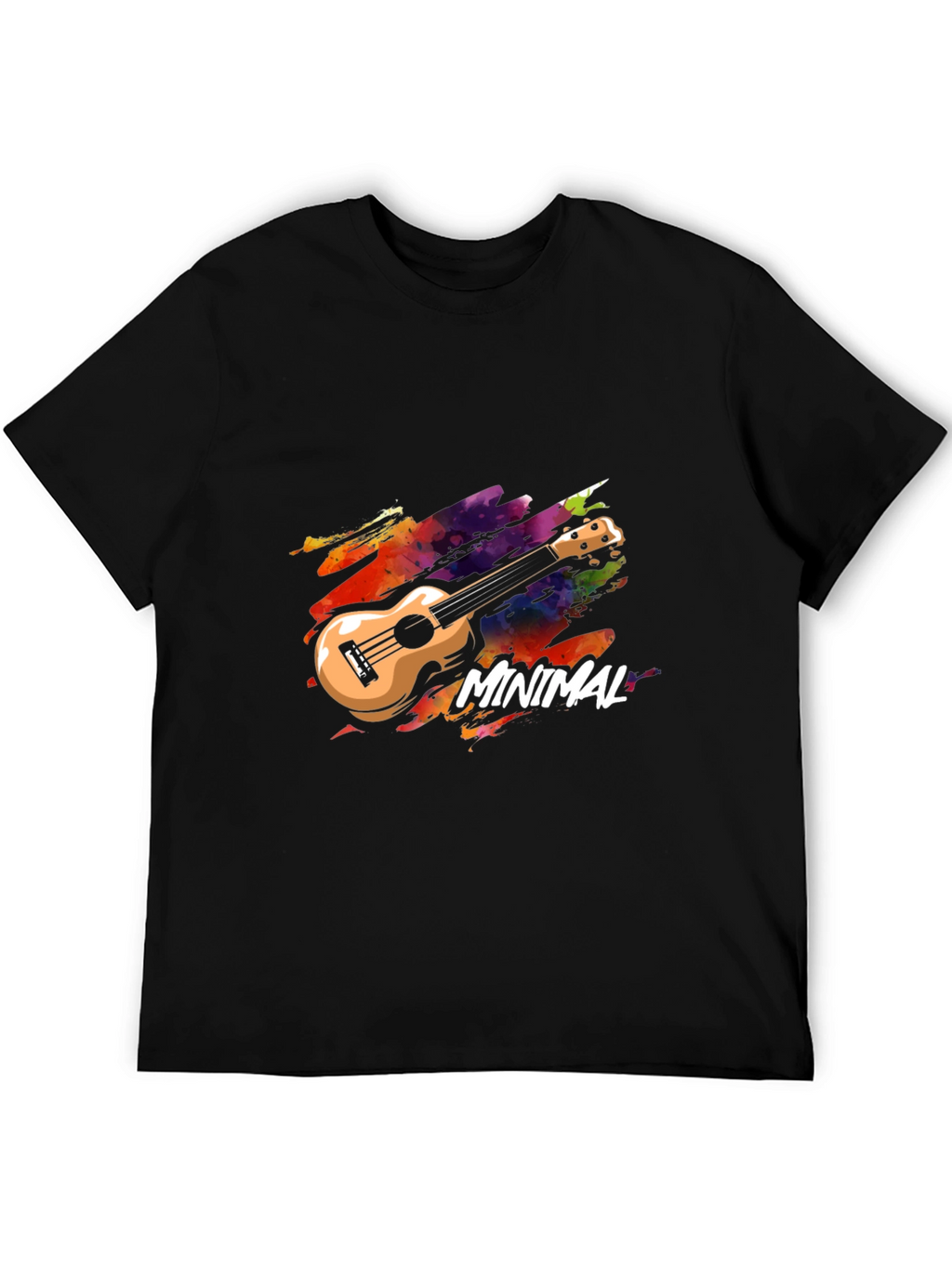 Minimal Ukulele Graphic T-Shirt - Music Lover Tee