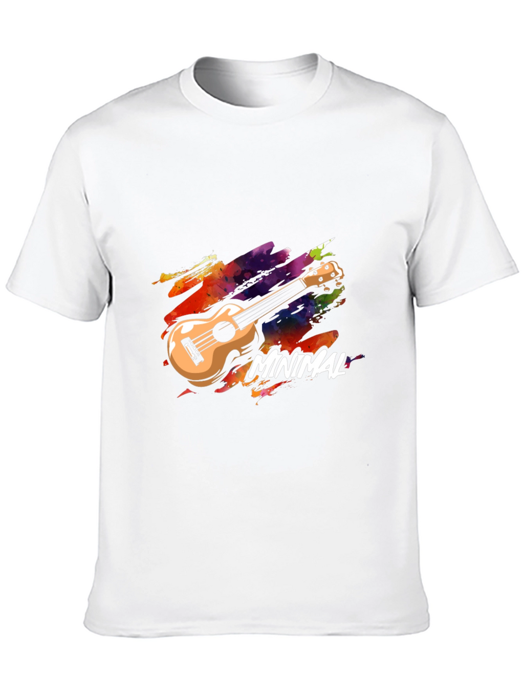 Minimal Ukulele Graphic T-Shirt - Music Lover Tee