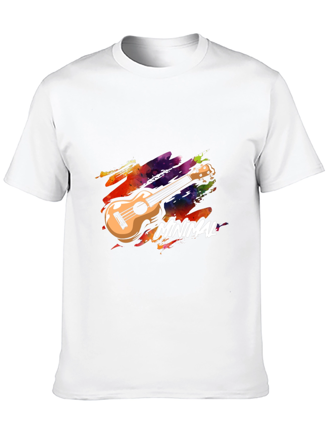 Minimal Ukulele Graphic T-Shirt - Music Lover Tee