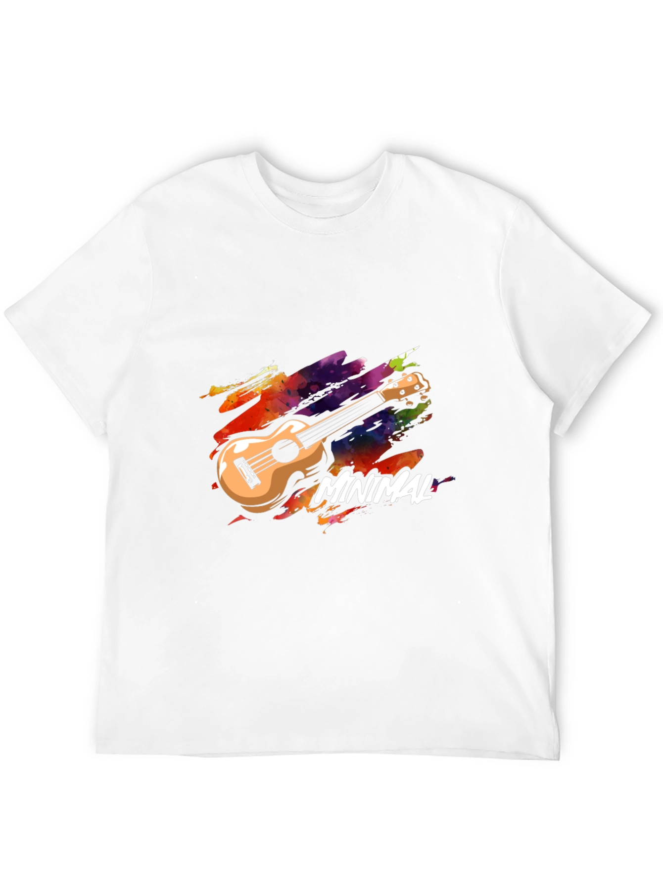Minimal Ukulele Graphic T-Shirt - Music Lover Tee
