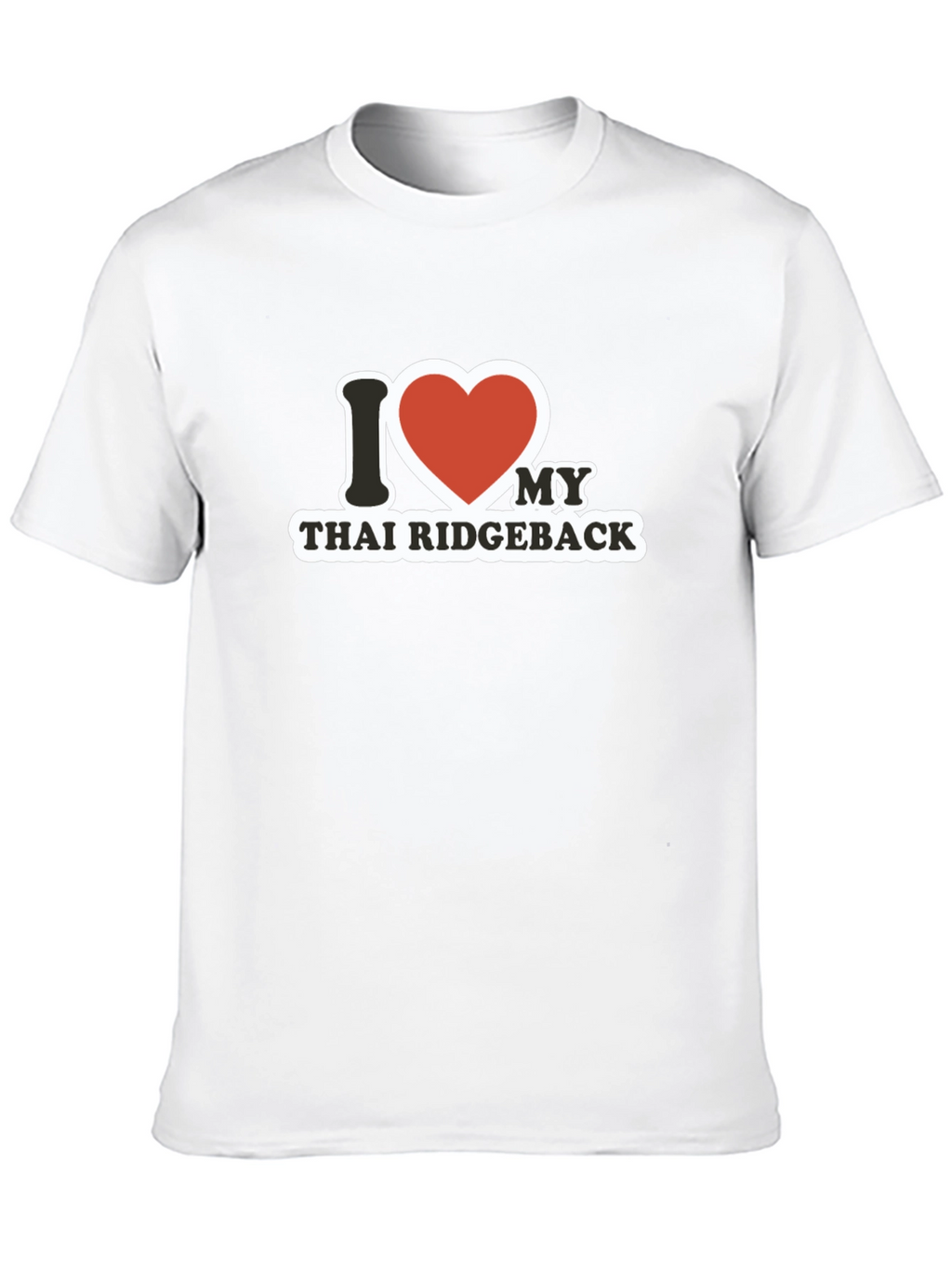I Heart Thai Ridgeback Black T-Shirt