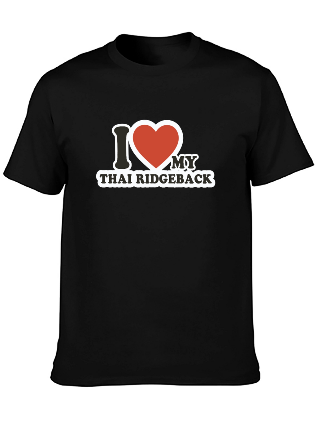 I Heart Thai Ridgeback Black T-Shirt